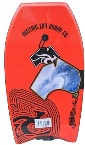 36inch Kids Pulse Series EPS Bodyboard by Australian Board Company, Red
