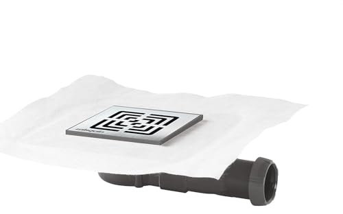 Wirquin 30723966 Slim+ Mikado - Tapón para ducha a ras de suelo, cromado