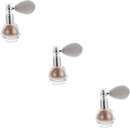 FOMIYES Illuminante Glitterato 3 Pz Spruzzare Glitter Distributore Di Bottiglie a Pompa Profumo Glitterato Polvere Fard Trucco Con Colla Glitterata Perlato Plastica Evidenziatore Liquido