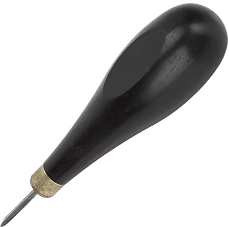 Poinçon en Losange, Outil en Cuir Fait à la Main, Cône de Diamant en Bois de Santal, Cône Rhombique, Outils en Acier de Bois de Santal Rouge, Poignée en Cuir, Poinçon en Diamant,