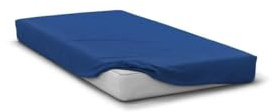 Drap Housse 160x200 cm Bleu Bonnet 30 cm– Repassage Ultra Facile – Home linge passion