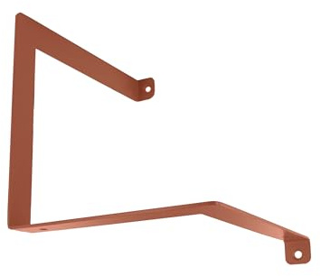 CIME- Support de fixation - Etagere murale - Coloris cuivré - Robuste - Forte résistance aux charges lourdes - Equerre murale