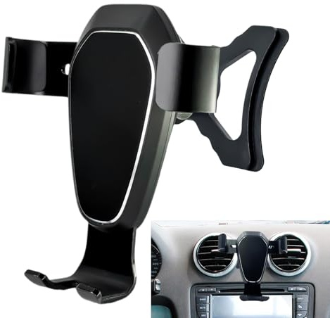 MICMXMO Supporto per cellulare per Audi A3 8P 2004-2013, Stazioni di ricarica per telefono Supporto per telefono Supporto per telefono a gravità Serratura per auto Stabile, senza vibrazioni, supporto