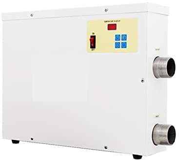 JMOZHCD Pool Heater 5.5kw-15kw Swimming Pool Electric Heater Constant Temperature Swimming Pool Heater Hot Tub Bathtub Heating