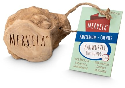 MERVELA Kauwurzel M für mittlere Hunde – Naturkauholz 1 Stück | Robuste Naturkauwurzel für Hunde. Unterstützt die Zahnpflege und sorgt für langanhaltenden natürlichen Kauspaß.