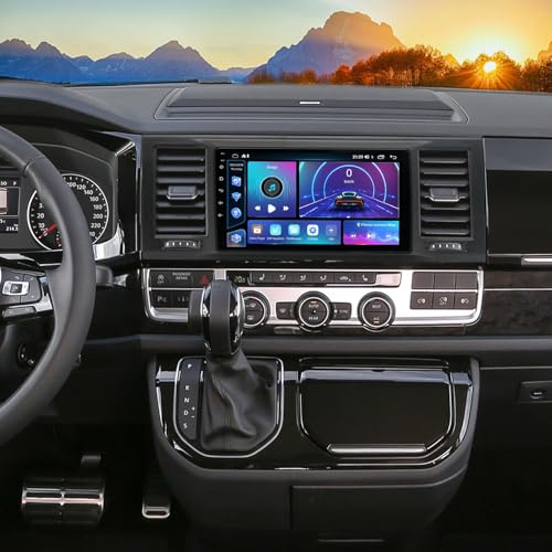 LICHENGTAI Android 13 Doble DIN Radio para VW T6 Transporter Multivan 2016 2017 2018 2019 2020 2021 2022 con Carplay Android Auto, 9 Pulgadas Autoradio con Bluetooth GPS WiFi Cámara Trasera, 2+32G