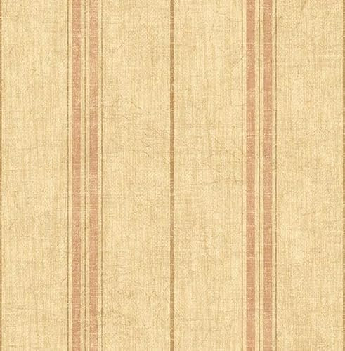 KT·EXCLUSIVE WALL FASHION Papiertapeten | Streifentapeten | 10,05x0,52 m | Kane (Beige-Gold-Rosa)