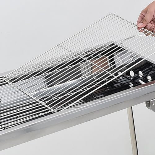 Parrilla de malla de acero inoxidable para barbacoa, parrilla de repuesto para barbacoa de camping, rejilla de refrigeración reutilizable, bandeja para hornear (30 x 45 cm)