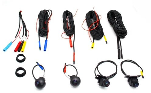 Fotocamera Retromarcia AHD 1080p 3D 360 Gradi Surround Bird View Telecamera Panoramica Sinistra Destra Anteriore Posteriore Telecamera 4 Vie Per Auto Lettore Android Telecamera Retromarcia