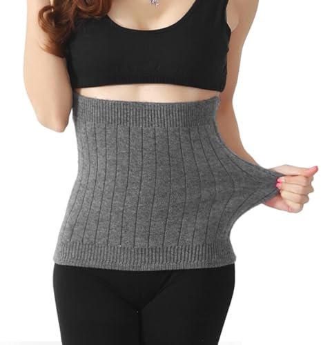 PHCOZY 1 Fascia Lombari da Donna Invernale Scalda Schiena in Cashmere Scalda Pancia Supporto Elastico in Vita Scalda Corpo Protezione Cintura Fascia Scalda Lombare per Donna