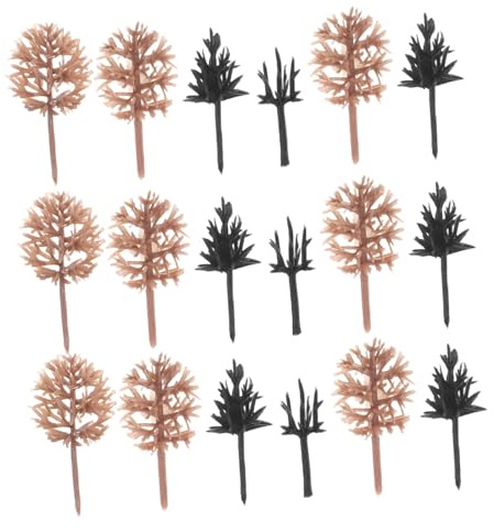 SEWACC 116 Piezas Miniature Model Trees para Dioramas Material Resistente de Plástico para Paisajes Maquetas Accesorios para Construcción de y Mesas de Arena para Proyectos DIY