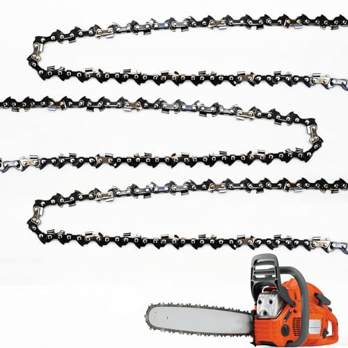 Pacco da 3 catene per motosega da 20 – passo 3/8 LP 1,3 mm 72 TG – Compatibili con Husqvarna 136, 137, 135, 142 – Ricambio di qualità per lama da 20 pollici (20 72 maglie 3/8LP 136/137)