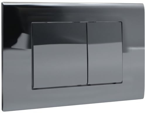Placa De Comando WC Mate para Geberit Sigma 01,20,30,UP300&UP320 Cromada | Pulsador Cisterna,Descargador,Doble Descarga,Modelo 115770115,Dimensiones 245 × 164 Mm