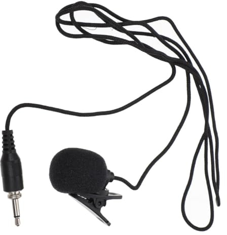 Cabilock Ansteckmikrofon Vielseitig Kompatibel mit 3,5mm Schraubgewinde aus Nylon und Metall Lavalier Tragbares Mikrofonclip für Computer und Laptop bei Videoaufnahmen und Interviews