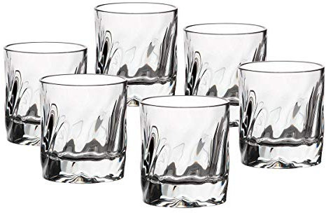 Whiskybecher 6er-Set Trinkglas Katarina Silver 300ml Transparent Bleikristall