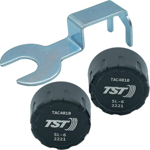 TST 507 Tire Pressure Monitoring System, 2 Cap Sensors for Metal or Rubber Valve Stems by Truck System Technologies, TPMS for RVs, Campers and Trailers