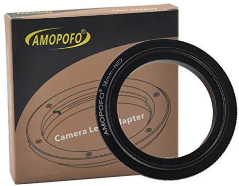 NEX to 58mm Retroadapter/Makro Umkehrring Ring,Kompatibilität für NEX E-Mount Kamera A6300,A7,A7R,A7II,A7S, A7M2,NEX-7,NEX-6,a6000 a5100 a5000 a3000,für Makroaufnahmen