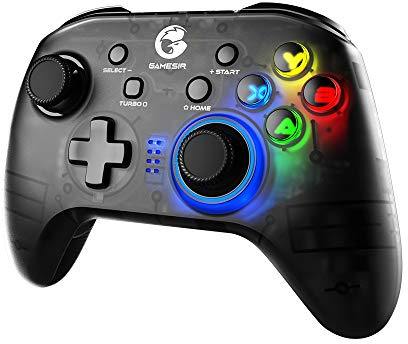 GameSir T4 Pro Wireless Bluetooth Controller for Nintendo Switch, Switch Pro Controller with LED Backlight, Turbo Gamepad Joystick with Dual Motor, Programmable Game Controller for iPhone/Android/PC