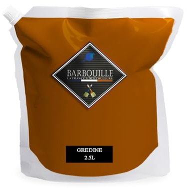 Peinture Terracotta Acrylique Gredine - Aspect Velours - Peinture Mur, Plafond & Boiserie - Lessivable - Séchage En 30 min - COV A+ - Fabriquée En France - 2,5 L - BARBOUILLE