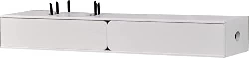 KAXGU Meuble Tv Mural Meuble Tv Flottant, Étagère Murale Pour Décodeur Tv, Étagère Tv Flottante Pour Lecteur Dvd, Routeur Wifi, Étagère de Rangement Multimédia/120Cm/B