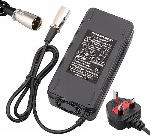 54.6V 3A Electric Bike Battery Charger, For 13Series 48V Lithium Battery Pack, Electric Scooter Charger, 150Watts Fast Charging, With 3-Pin XLR Connector (gold XLR-3PIN)