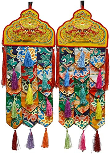 Banderines De Banderas De Oración Tibetanas,Banderas De Caballo De Viento,Decoración Del Hogar Zen,Al Aire Libre,Estandarte De Buda De Loto Dorado,Banderas De Oración Budistas Tibetanas Adornos Colgan