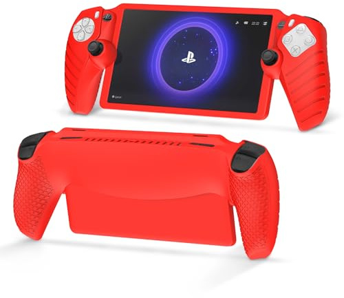 zZjoOoj Case for PlayStation Portal/PS Portal/PS5 Portal (2023), Soft Silicone Protective Case - Red