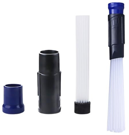 Reccisokz 2 Pieces Vacuum Accessories, Vac Mate Attachment, Dust Brush Cleaner Rigid Tech Vacuum,Straws Plastic Flexible Dust Remover,Window Vacuum Cleaner,Vacuum Accessories