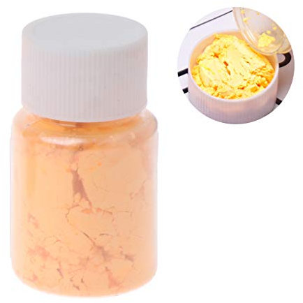 TENCOCO Perlglanz-Glimmerpigmentpulver für kreatives Regenbogen-UV-Harz-Epoxidhandwerk, mehrfarbiges Pulver für Lipgloss, Seife, Ki, Orange