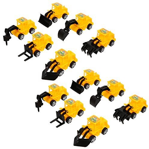 BCOATH 24stücke Bagger Kuchen Dekoration Mini Fahrzeuge Ornament Geburtstagstorte Junge Mädchen LKW Spielzeug