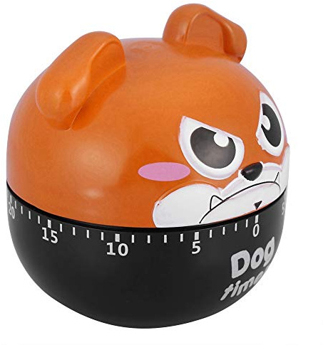 ZAICOLER Mechanical Kitchen Timer, ABS Egg Timer Cooking Timer Easy to Use for Home Cooking Reminder Tool (Red Brown)
