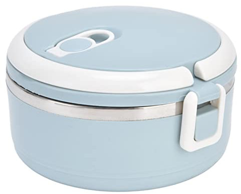 Boîte à déjeuner ronde en acier inoxydable 304 étanche et hermétique avec boîte à déjeuner thermique Tiffin pour enfants de 27 onz en acier inoxydable Termico Silicone 700 ml Pissente