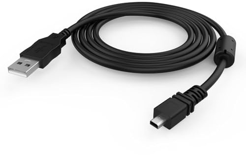 Cable de carga USB para cámara digital con anillo magnético, para Sony Cyber-Shot DSC-H200, DSC-W370/W800/W810/W830/W730/W710/W330 y otros modelos (1,8 m)