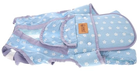 BESPORTBLE Babytrage für Neugeborene Verstellbarer Tragegurt Atmungsaktive Babyschale für Outdoor Aktivitäten Ergonomische Tragehilfe für Kleinkinder mit Blumenmuster