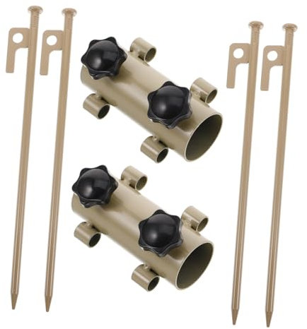 Toyvian 6stücke Teiliges Verstellbares Zeltstangen-Halter Set Aus Aluminium Für Outdoor Camping Stabile Plane Befestigung Vielseitig Für Verschiedene Stangen Einfaches Schnelles Aufbau-sys