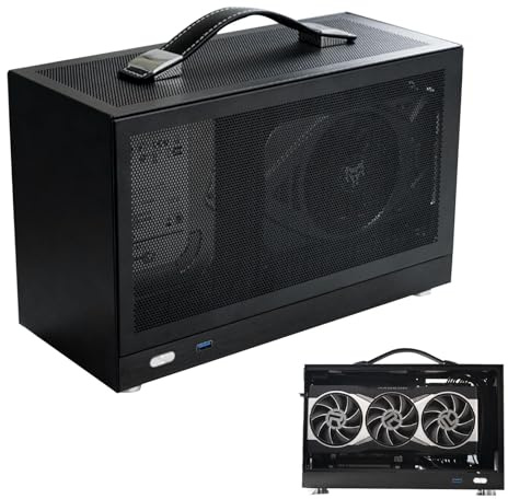 Caja De Computadora ITX para Escritorio | Maleta De La Aleación De Aluminio De La Caja De PC | Soporte De Placa Base ATX X79 X99 Engrosado