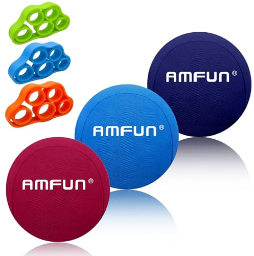 AMFUN Stressball für Erwachsene, Antistress-Bälle, Handtherapie-Übungs-Stressball-Bundle, Gel Antistressball, Anti Stress Bälle für Konzentration, Knetball Spielzeug