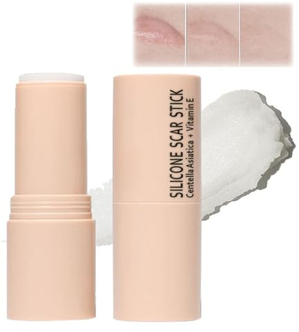 Silicone Scar Cream Stick for Face & Body, Silicone Skin Care Balm, Improves Skin Texture & Appearance, Lightweight Formula for Uneven Skin Areas,Infused with Centella Asiatica Extracts & Vitamin E