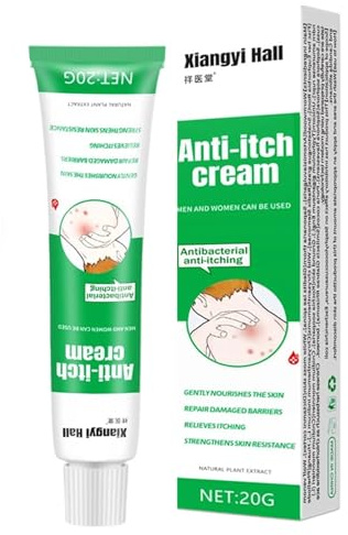 20g Soulagement Démangeaisons Pommade, Douce Crème Apaisante Soin pour Peau, Efficace Crème Pour Le Corps Pour Apaise La Peau, Convient à tous les types de peau
