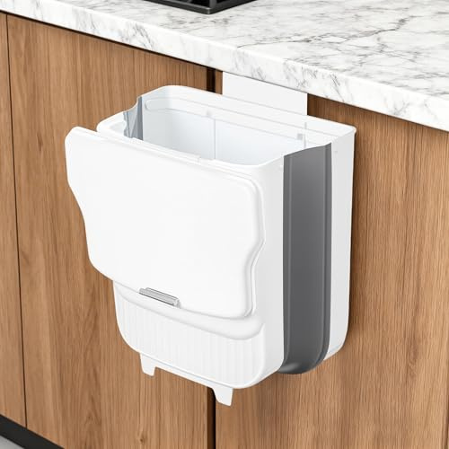 Otopone Camping Bin, Under Sink Bin | Food Caddy Bins for Kitchen Bathroom Bedroom and Camping ( White)