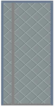Magnetic Insulated Winter Door Curtains - Energy-Efficient Self-Closing Magnetic Screen Doors Reversible Left & Right Opening 38x81 Fly Screens for Home Comfort
