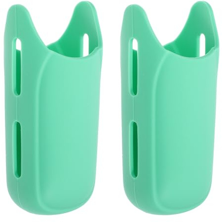 Coprimaniglia in Silicone Verde per Arricciacapelli e Piastra | 2 Pezzi, Isolamento Termico, Facile da Pulire, Leggero, Presa Ergonomica Confortevole, per Donna