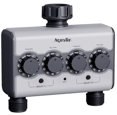 Aqualin 2 Ausgänge Automatisches Bewässerungscomputer mit Regensensor