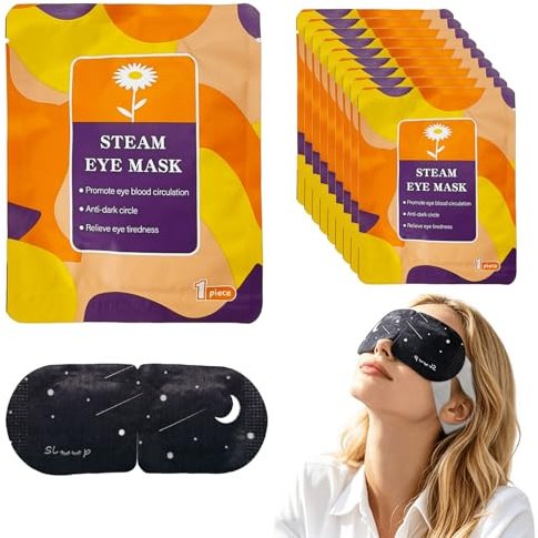 20 Packungen Dampfaugenmaske, beheizte Augenmaske für trockene Augen, selbstheizende Einweg, Schlafpflaster für Erwachsene, Reisegeschenke, warme Kompression, Entspannungsgeschenke für Frauen