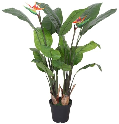 Leaf Design UK Künstliche Vogelpflanze (Strelitzien), 120 cm Paradies
