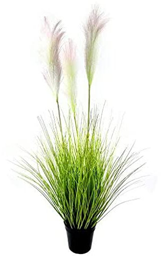 Klocke Kunstpflanzen Schilfgras im Topf - Hochwertiges Grasbüschel/Grasbusch/Grasbündel/Ziegras/Ufergras/Schilf Dekogras (Höhe: 115cm)