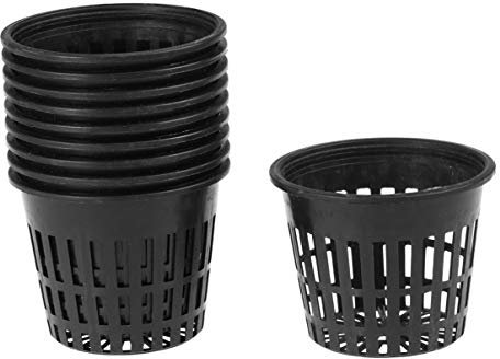 Cabilock 10 Stücke Net Pot Hydrokultur Pflanzen Mesh Topf Hydroponik Netztöpfe Anzuchttöpfe Kaktus Sukkulenten Blumentopf Mini Orchideen Übertopf Kunststoff Pflanztopf für Sämling Gemüse