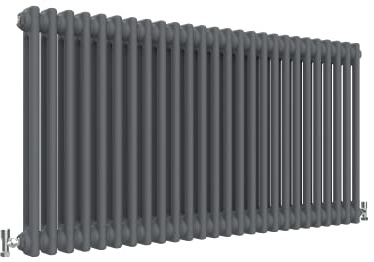 Anthracite Radiator Traditional 2 Column Radiator Horizontal Radiators Cast Iron Style 600x1190mm Central Heating Interior Design