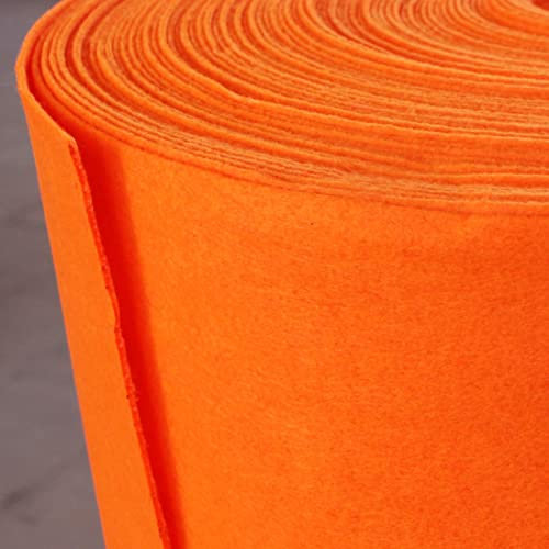 HARICSET ZXC 1m Breit Filzstoff Bastelfilz Filz Stoff Filzplatten für Handwerk,Nähen,Patchwork,Stickereien Handwerks Projekt DIY Weihnachtsdekorationen(Size:1 * 3m,Color:Orange)