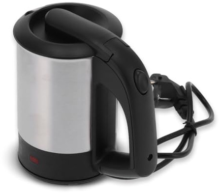 WOOXGEHM Bouilloire électrique, Mini Bouilloire électrique Portable de 0,5 Litre, Bouilloire en Acier Inoxydable 304, Petite Bouilloire électrique 1000 W avec Arrêt Automatique, Bouilloire à Café